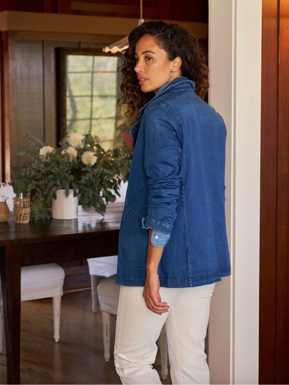 Frank & Eileen Belfast Denim Peacoat Jacket - Picture 2 of 7